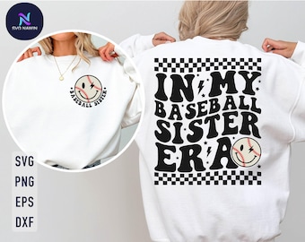 Baseball Sister Era SVG: 試合当日のデザイン（デジタルダウンロード）