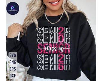 Senior 2026 SVG: Graduation Shirt Design (Digital Download)