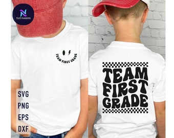 Team First Grade SVG: Back To School Shirt Design (Digital Download)