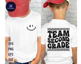 Team Second Grade SVG: Back To School Shirt Design (Digital Download)