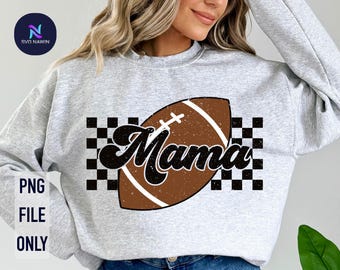Football Mama PNG : Design de maillot de maman sportive (téléchargement numérique)