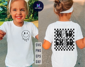 Niño salvaje SVG, diseño de camiseta para niño pequeño (descarga digital)