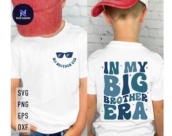 SVG de la era del Hermano Mayor, diseño de camiseta infantil a la moda (descarga digital)