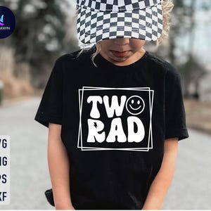 Two Rad Svg, 2nd Birthday Svg, Birthday Boy Svg, Second Birthday Party, Second Birthday Svg, Toddler Birthday Svg, Boys Birthday Shirt Svg