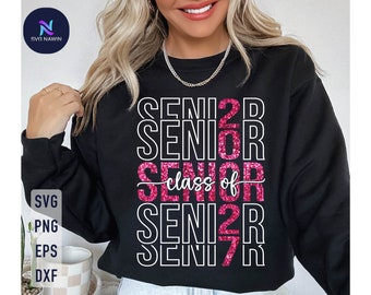 Senior 2027 SVG: Graduation Shirt Design (Digital Download)