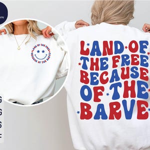 America Land Of The Free Because Of The Brave svg, Fourth of July svg, 1776 svg, 4th of July svg, Independence Day svg, 4th of July shirt