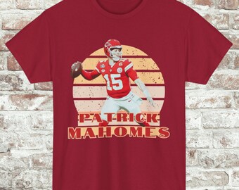 Camiseta retro de Patrick Mahomes, ropa para fanáticos del fútbol americano de Kansas City