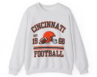 Cincinnati Football Crewneck Sweatshirt: Cincy Tailgate Apparel