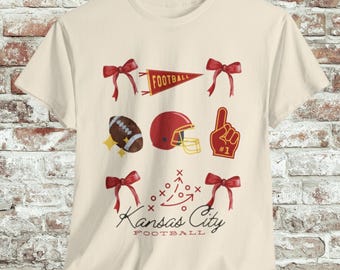 Camiseta Coquette de fútbol de Kansas City: camiseta moderna para el día del partido