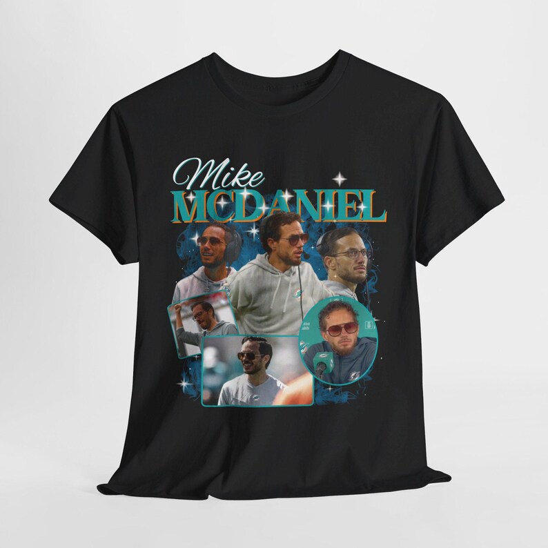 Camiseta pirata de rap de Mike McDaniel de Miami Football: ropa deportiva vintage imagen 4
