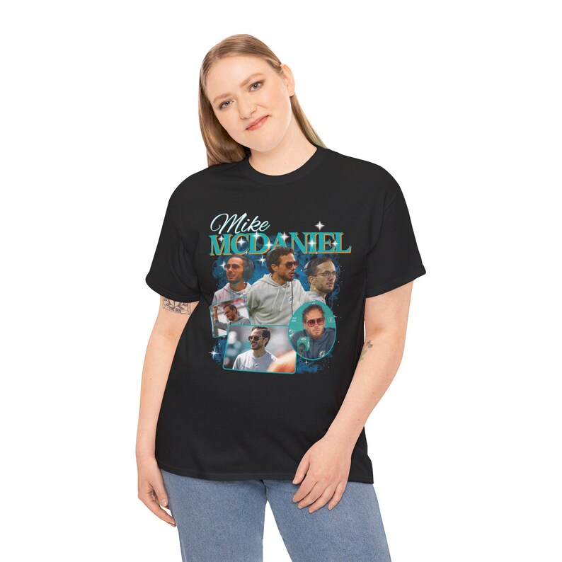 Camiseta pirata de rap de Mike McDaniel de Miami Football: ropa deportiva vintage imagen 6
