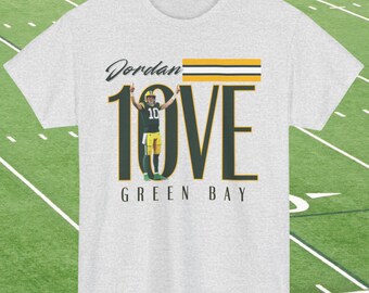Camiseta Jordan Love, camiseta de fútbol de Green Bay, ropa para el día del partido