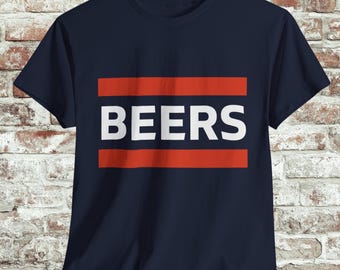 Camiseta de fanático del fútbol de Chicago Beers: ropa inspirada en Ditka para el día del juego