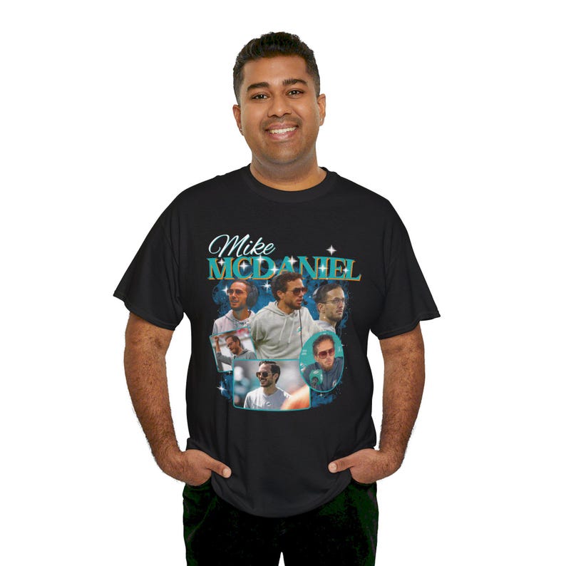 Camiseta pirata de rap de Mike McDaniel de Miami Football: ropa deportiva vintage imagen 8