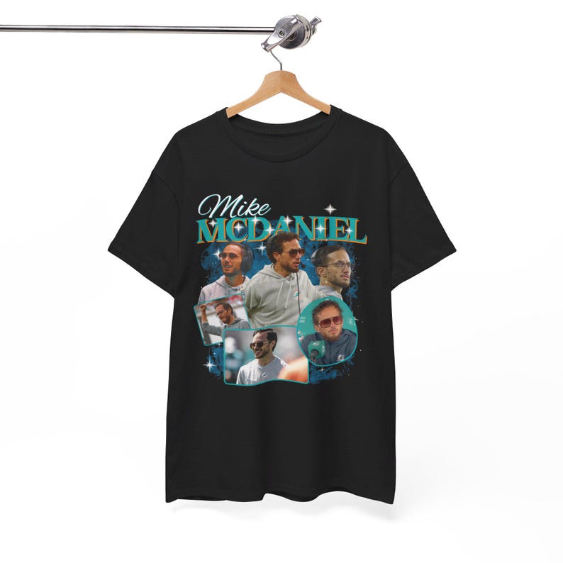 Camiseta pirata de rap de Mike McDaniel de Miami Football: ropa deportiva vintage imagen 5