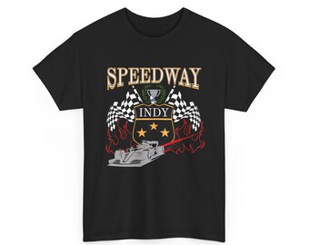 Camiseta de carreras de autos Indy Speedway Indiana