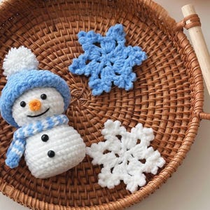 Amigurumi Virkat Snögubbemönster Julprydnad Dekoration DIY Vinterhelg Amigurumi PDF