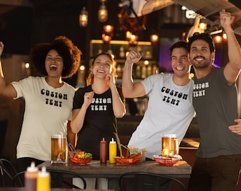 Personalized Unisex T-Shirt, Custom Text Shirt