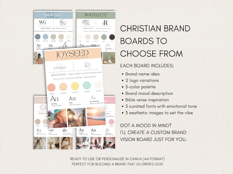 Christian Branding Kit | Canva Editable Templates, Email Marketing ...