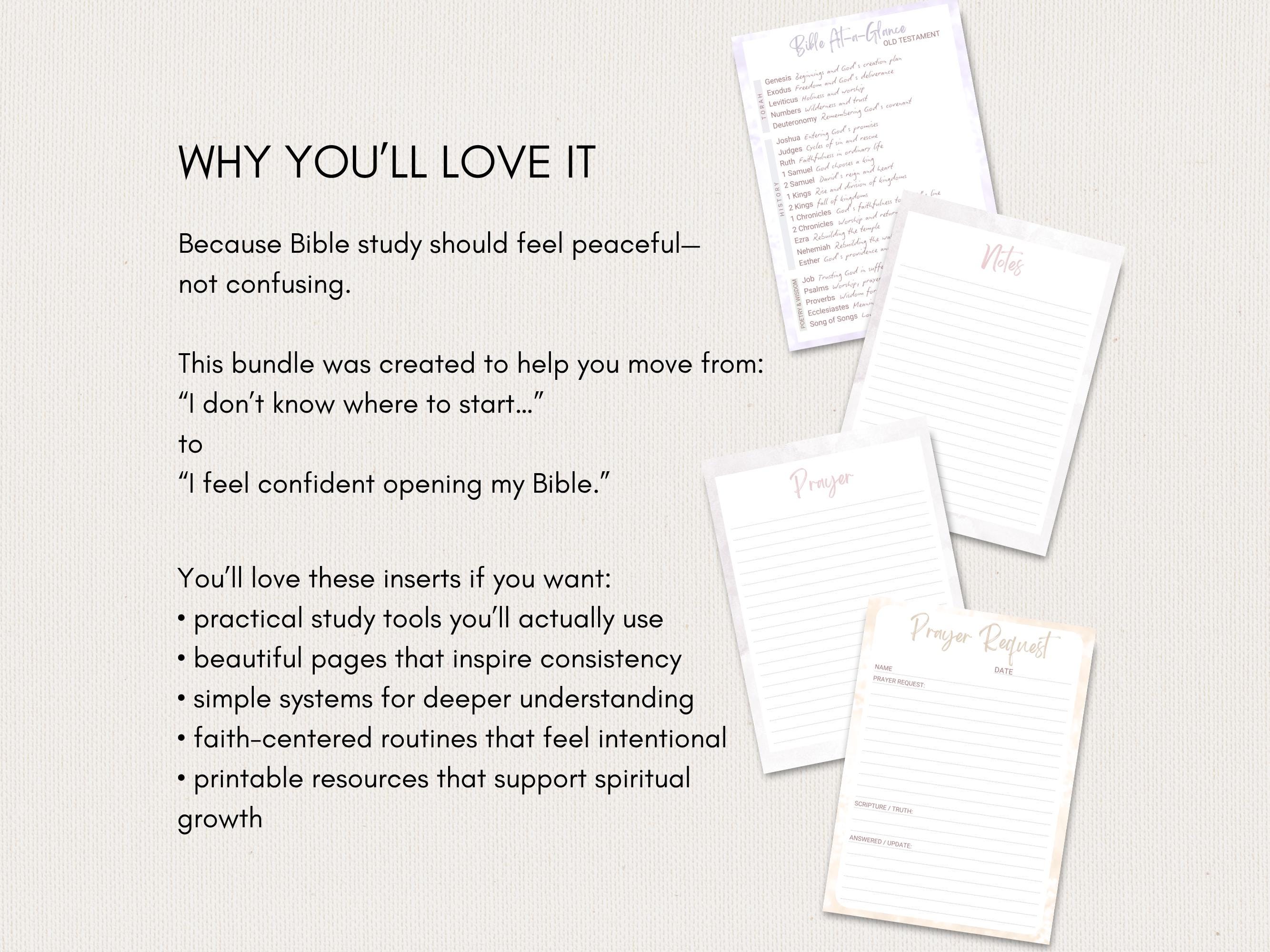 PLR Printable Bible Tip Ins | Canva Editable Templates Loaded Bible ...