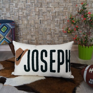Custom Name Punch Needle Embroidery Pillow Cover, Gifts For Her, Personalized Name Lumbar Pillow Cover Gift, Birthday Gifts, Employee Gifts