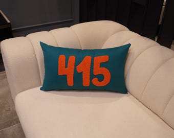Personalized Name Pillow Case, Custom Embroidered Pillow Personalized Gift,Home Decor, Unique Gifts, Personalized Punch Needle Pillow