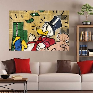 Rich Uncle Money Canvas Art: Graffiti Pop Art Decor