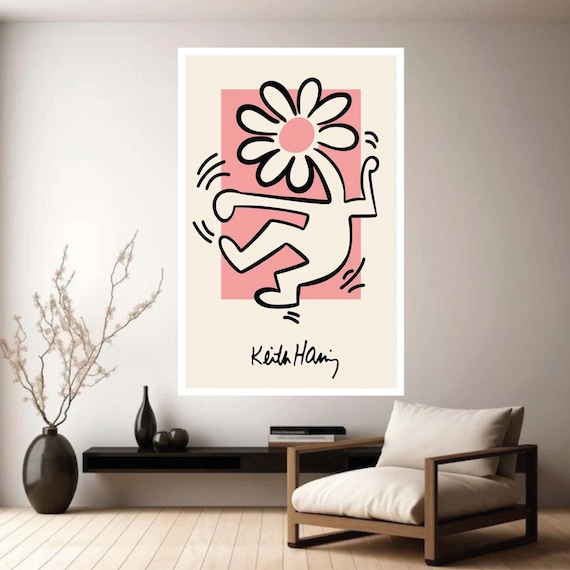 1989 キースヘリング レトロスペクト ポスター Keith Haring