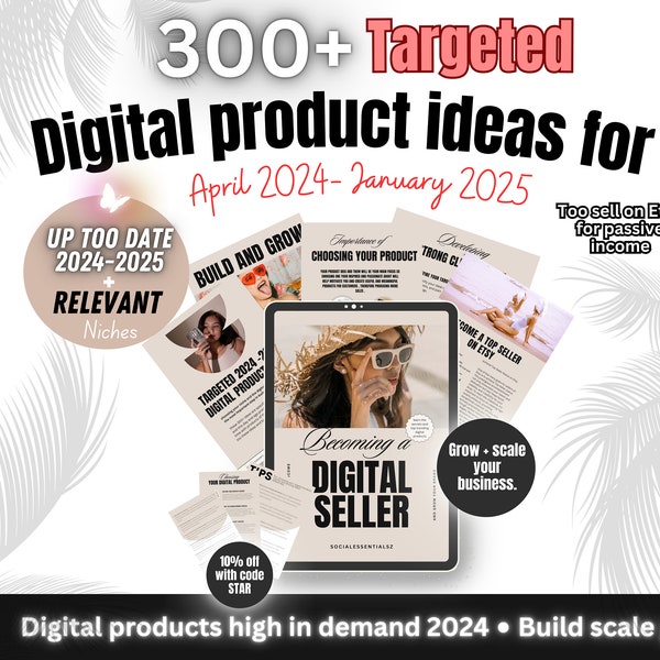 300+ up too date digital products too sell in 2024 for passive income , top sellers and high demand digital product ideas , small business