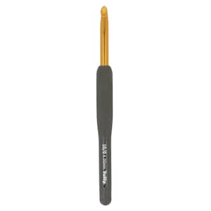 Uncinetti Tulip Etimo – Impugnatura morbida, punta precisa, oro di lusso e nero opaco – Misure 2,00 mm-6,50 mm