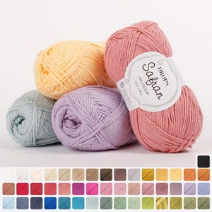 DROPS Safran Yarn, 100% Egyptian Cotton, Soft & Versatile Summer Sport Weight Yarn, 50g (1.75 oz), 160m (175 yds), for Knitting and Crochet