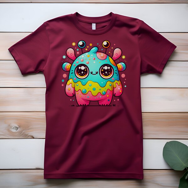 Lustiges Kreatur T-shirt, kleines Monster, Süße Kreatur, Knuffige Kreatur T-Shirt, Monster T-shirt, Damen Shirt