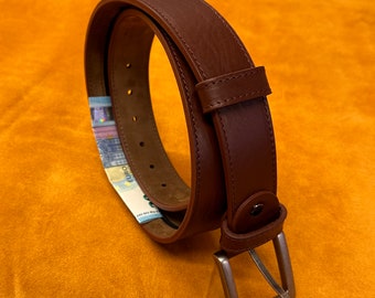 Ceinture "Prudence", ceinture à poche disimulée pour billet, ceinture de voyage