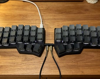 Teclado ergonómico dividido Corne Ccrkb V4.1 / RGB Hot Swap RP2040 / Teclado mecánico compacto programable QMK VIA / Teclado personalizado con cable
