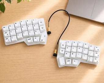 CORNE V4 Split Ergonomische Tastatur / Hotswap-Fähigkeit / QMk VIA Programmierbare kompakte mechanische Tastatur / Verkabelte benutzerdefinierte Tastatur / RGB-Hintergrundbeleuchtung