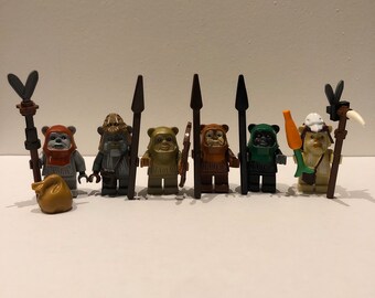 6 Ewok warriors mini-figure