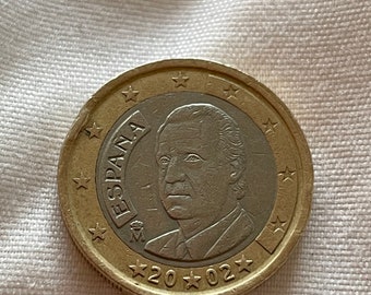 1 Euro Münze 2002 Seitenfehler