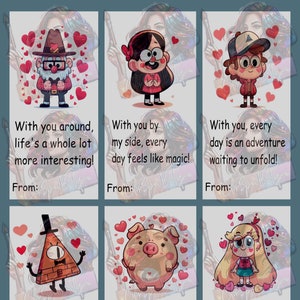 Gravity Falls Valentijnskaarten