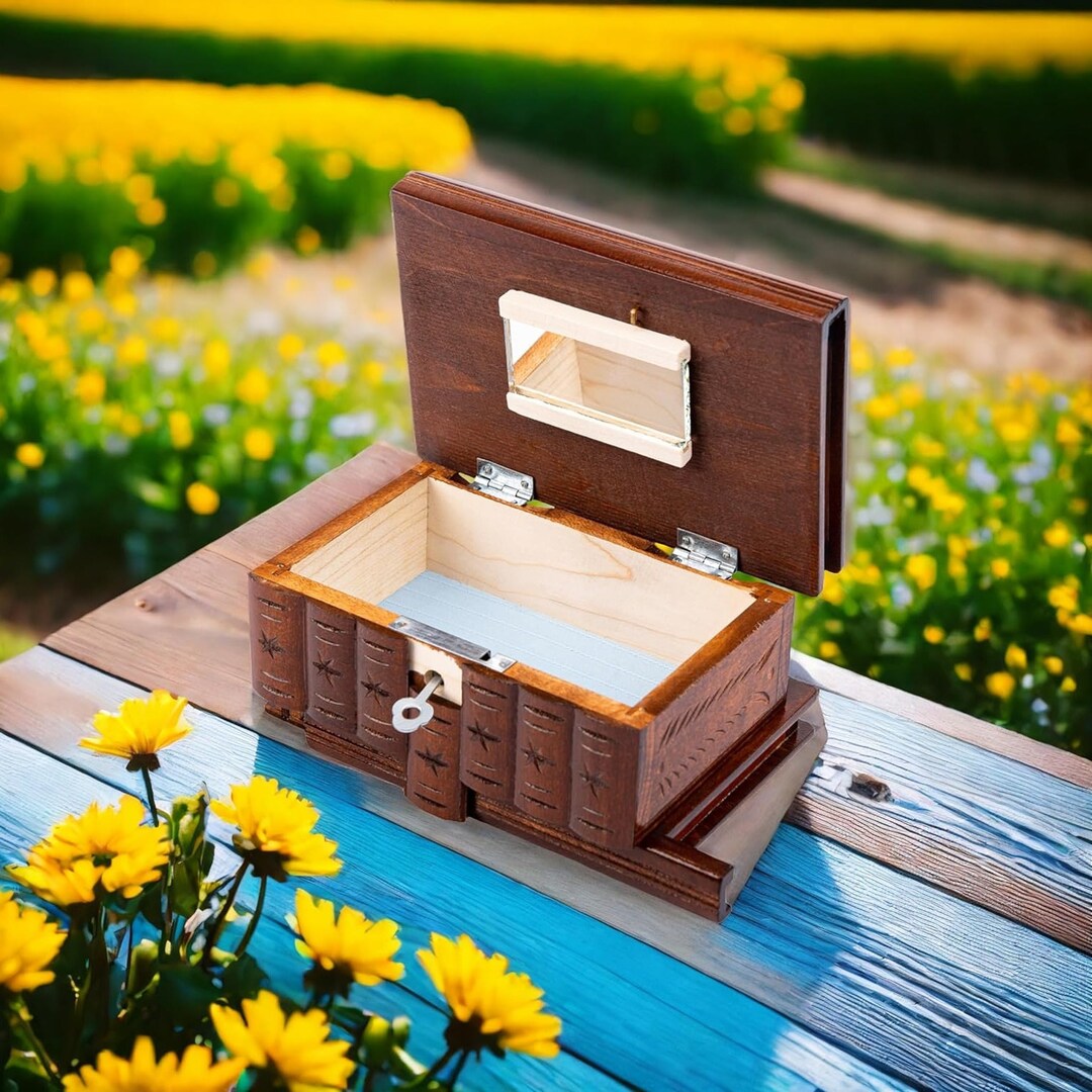Escape Room in a Box With Hidden Compartment Wooden Puzzle Secret Box ...