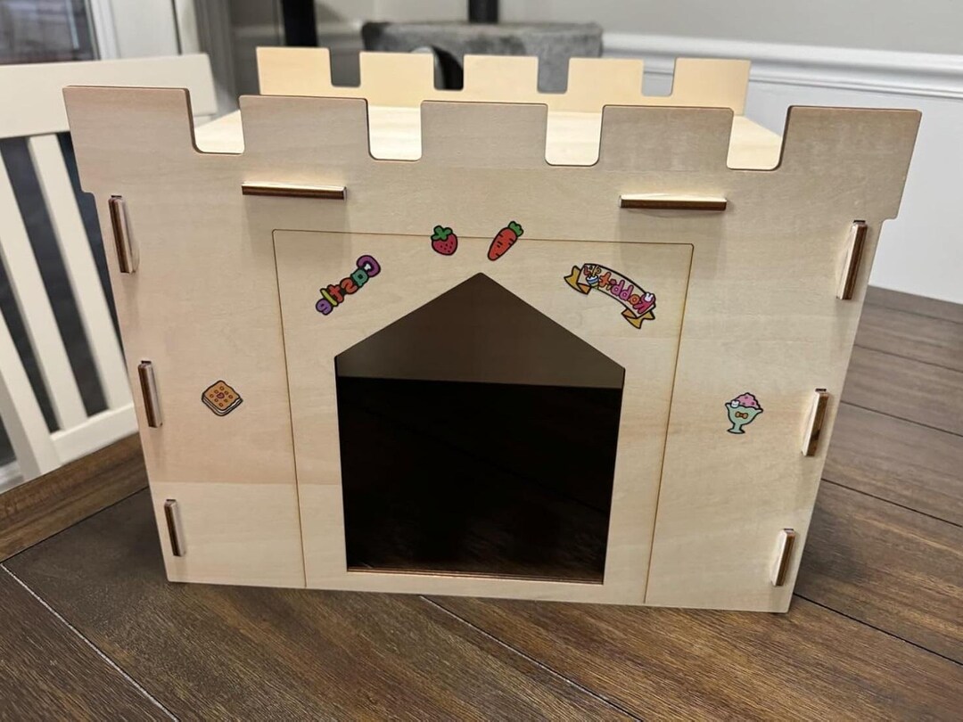thumbnail interactive-video image 1 of Large Sturdy Bunny House With Spacious Balcony Hidey 1 of 13