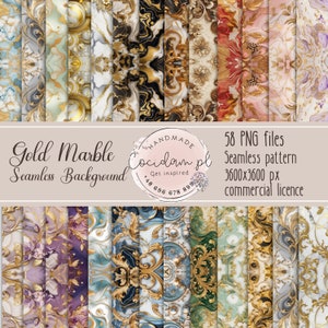 Gold Marble seamless pattern elegance – Ideal for Weddings, Birthdays!  Transparent background, Instant Access, Commercial License, DIY