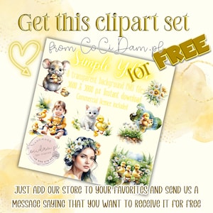Eenvoudige gele clipartset transparante achtergrond, PNG direct downloaden, DIY scrapbookkit, commerciële licentie, aquarelbundel gratis cadeau