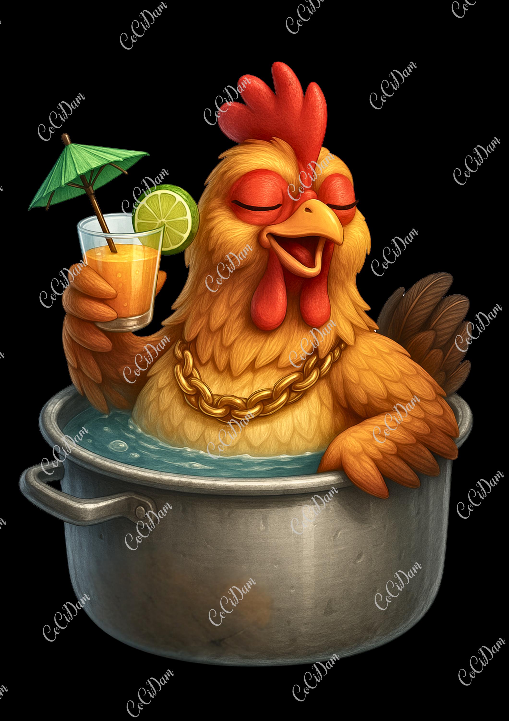 Crazy Chicken - 15 Funny PNG Graphics With Hens and Roosters, Ready to ...