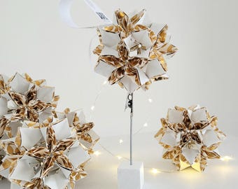 Christmas star "GOLD" – Origami – handmade