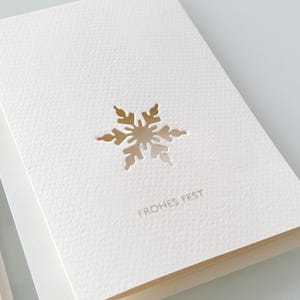 Weihnachtskarte KRISTALL