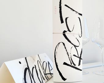 Bottle packaging with greeting – for wine and sparkling wine – unique items