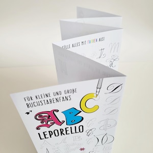ABC Leporello für kleine und große Buchstabenfans