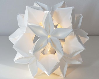 Lamp Paper Flower Ball "SNOW ROSE" – Origami