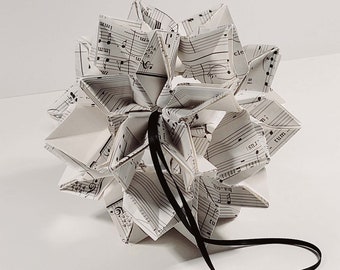 Recycling Papierblütenball "NOTEN" – Origami