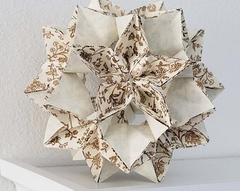 Paper ball "GOLD" – Origami – handmade